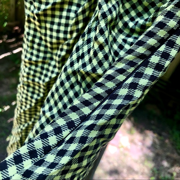 Green Plaid Tea Dress NWT - Picture 6 of 7